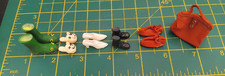 Dolls house Miniature Shoes/Slippers Decoration. Resin/Plastic/Fabric LT22327-SP