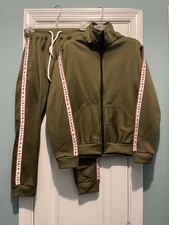 Let  s Kids Side Tape Track Suit Size 12 Olive