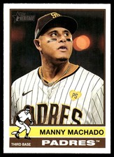 Manny Machado 2025 Topps Heritage #330 San Diego Padres FREE SHIP AutographDen