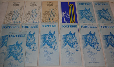 Fort Erie Horse Racing 1970 1976-77 Program Lot - 13 Programs with Duplicates