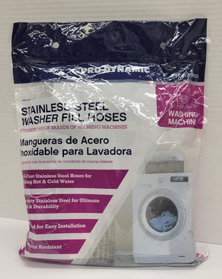 #ad #ad Pro Dynamic PDWASHSS Two Stainless Steel 5 Foot Washer Fill Hoses 5 Pieces $14.99