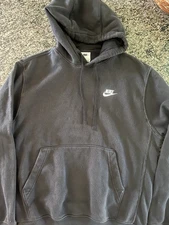Nike Sportswear Club Men's Pullover Hoodie Adult Size Small Black