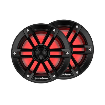 #ad #ad OPEN BOX Rockford Fosgate M1 65B 6.5quot; Color Optix Marine 2 Way Speakers Black $187.49