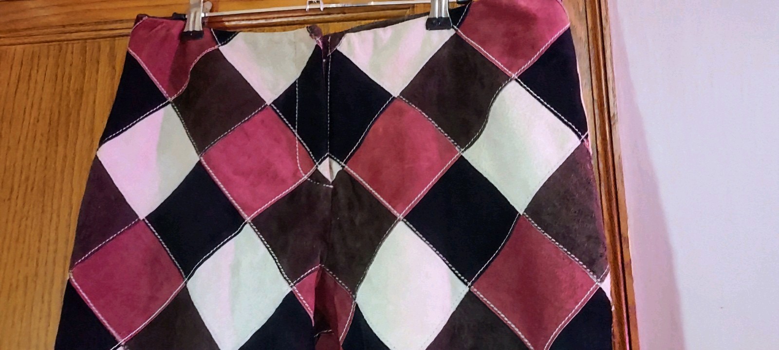 Vintage Micheal Hobarn Suede Patchwork Pants size… - image 19