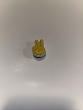 CROCS CHARMS JIBBITZ PEACE HAND 100 AUTHENTIC