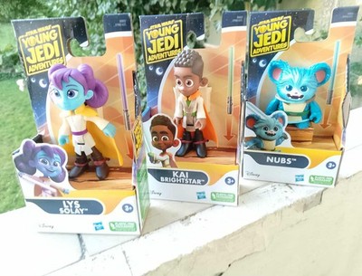 %% 3 Figuren Hasbro Disney Star Wars Young Jedi Adventures Nubs Lys Solay KAI
