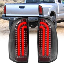 For 2005-2015 Toyota Tacoma Full Led Tail Light Rear Brake Lamps Dynamic Turn
