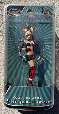 DC Comics Bombshells Harley Quinn Keychain 3'' Figure Elephant Gun LLC NEW