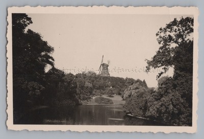 Hanseatic city of Bremen - old mill on the wall windmill - old photo
