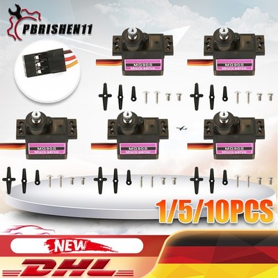 MG90S Mini Micro Servo Motor Metall Getriebe Gear 180 Grad Für RC Boot Rennwagen