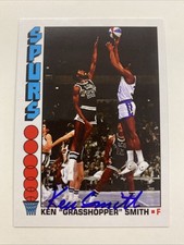 B-163 1977-78 Basketball Ken Smith Signed Custom Card San Antonio Spurs