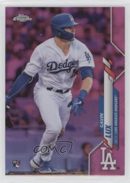 2020 Topps Chrome Pink Refractor Gavin Lux #148 fm0