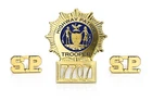 SUPER TROOPERS BADGE COLLAR PIN SET of 3 Props