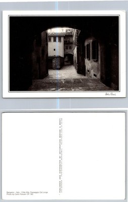 Bergamo Italy Città Alta Passaggio Cà Longa Photo Postcard Carlo Passeri