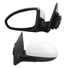 Left Driver Side Mirror Compatible with 2011-2016 Chevy Cruze Left-3Pins White
