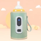 (Green)RIZGHWOY LCD Display Milk Bottle Warmer Bag 5 Speed Temperature
