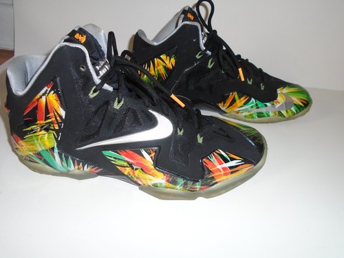 Nike LeBron James 11 Everglades Sneakers 616175-006 Size 10.5