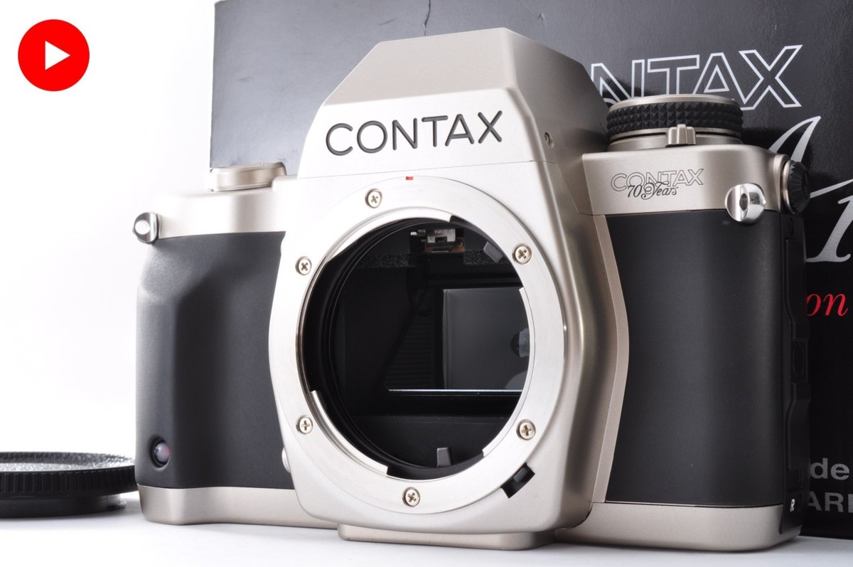 動作品 CONTAX Aria 70周年記念 N Mint] Contax Aria 70th Anniversary 35mm SLR Film Camera From