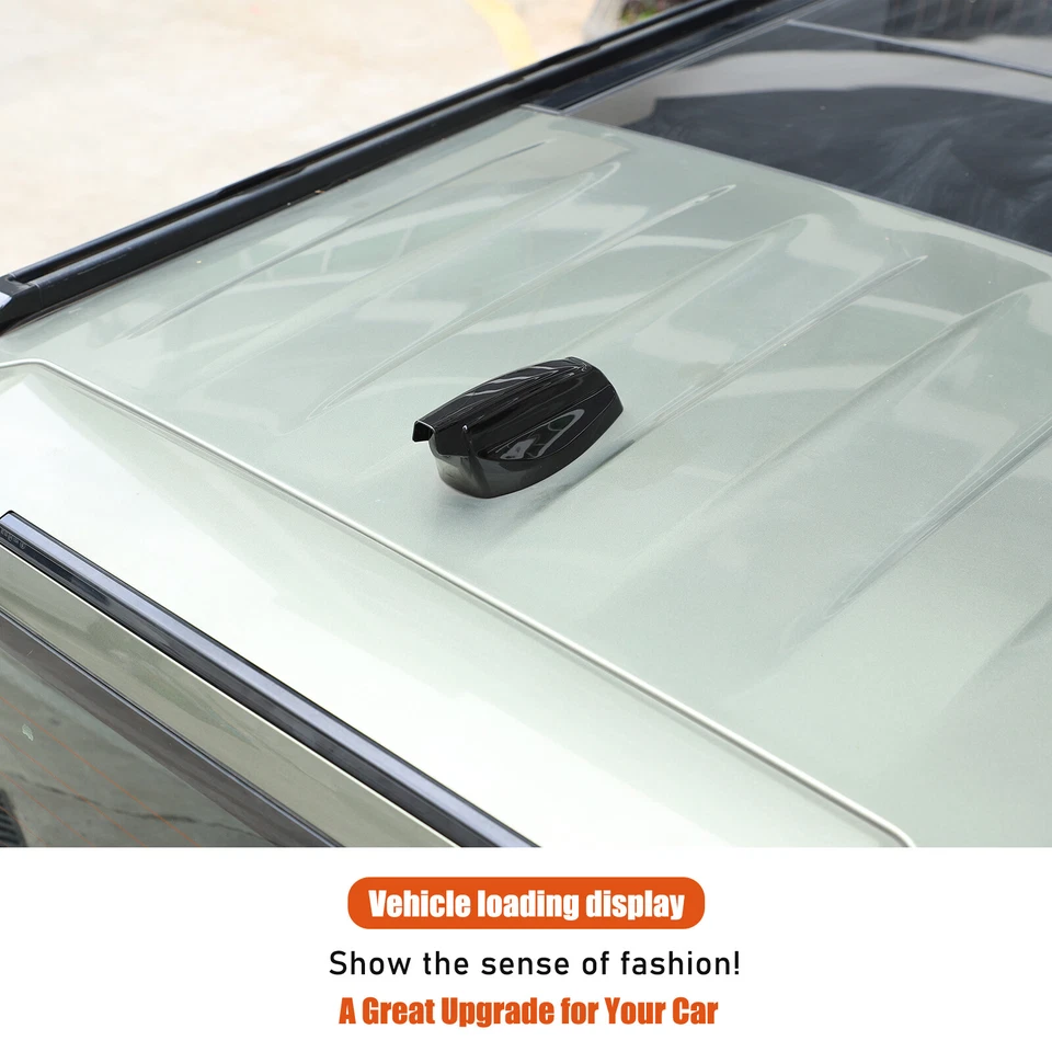 Tapa de cubierta de antena ABS aleta de tiburón negra brillante para Land Rover Defender 2020+ Foto 3 de 4