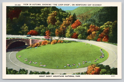Postcard The Loop Over Newfound Gap Highway Great Smoky Mountains National Park