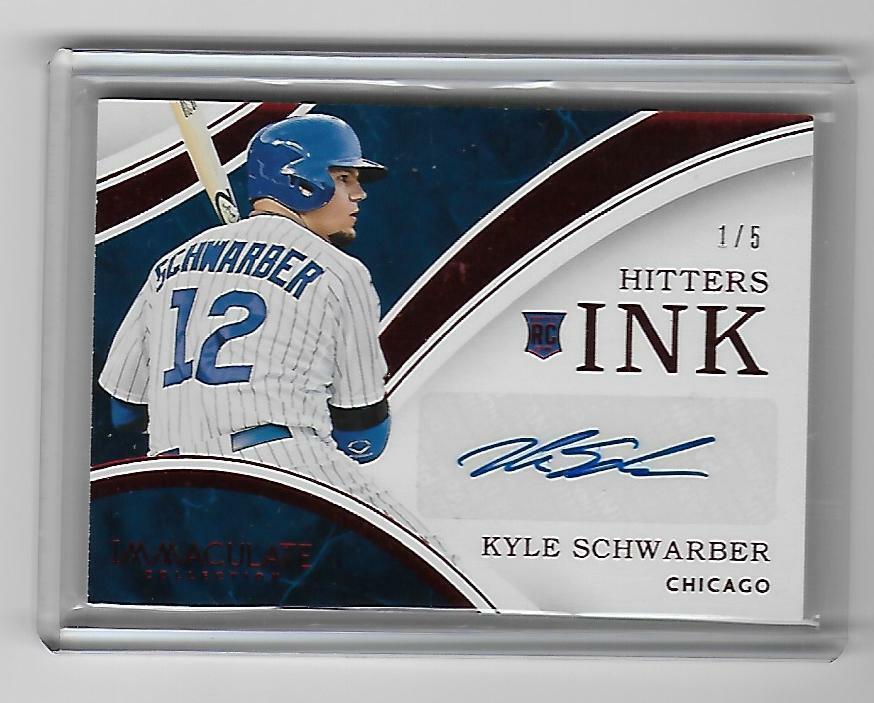 Kyle Schwarber Immaculate Hitters INK 1st RC Card Auto 1/5 Rookie