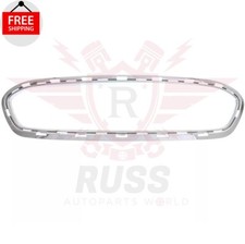 New Front Center Grille Trim Chrome Fits 2011 2012 2013 Ford Fiesta Fo1037102