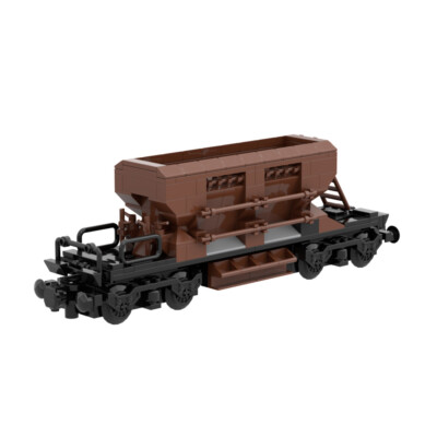 Gravel Side Dumper Wagon Freight Wagon Model 310 Pieces Building Toys MOC Build