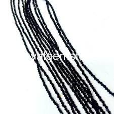AAA Quality Black Diamond Beads Round Faceted Beads Black Diamond Beads 18 in