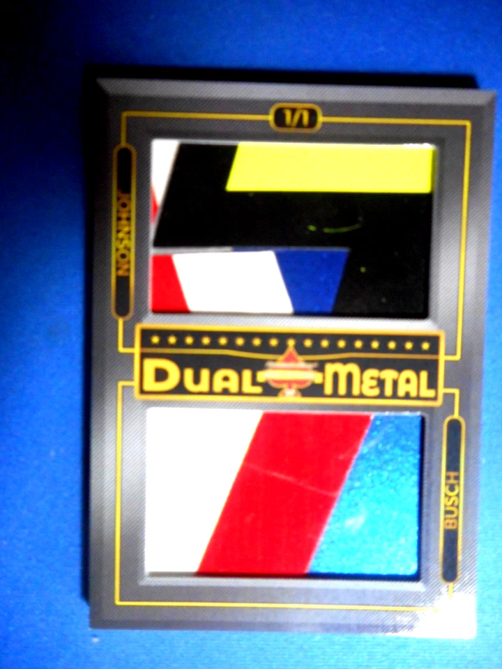 Jimmie Johnson Kurt Busch 2020 Presidents Choice Solitaire 2.0 Dual Metal # 1/1 - Image 2 of 4