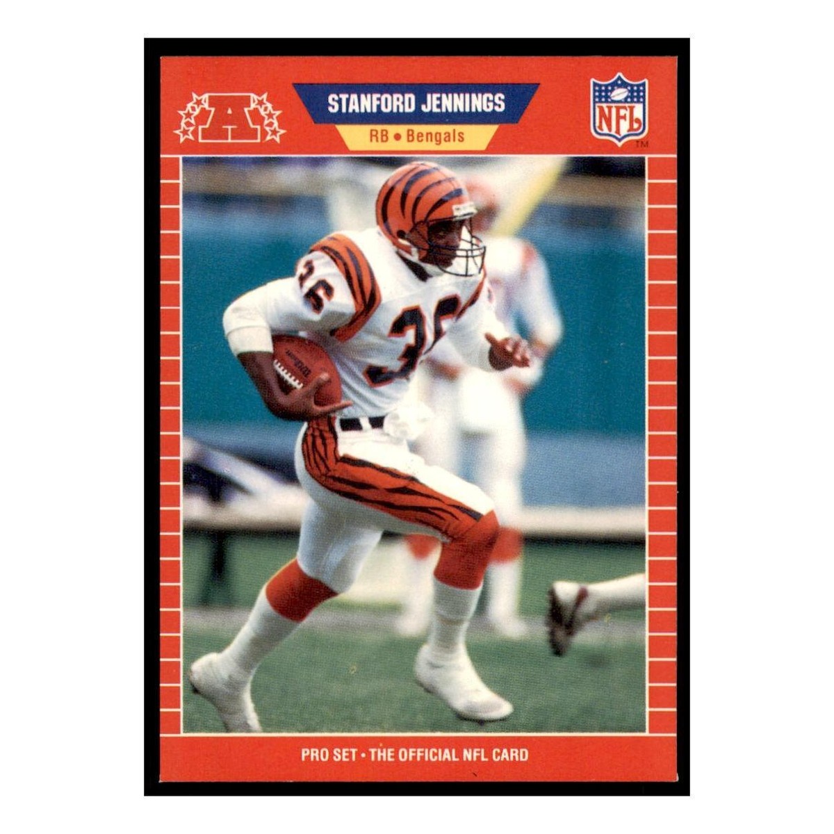 1989 Pro Set #449 Stanford Jennings Cincinnati Bengals Football