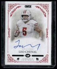 2022 Onyx Vintage #VALC Leo Chenal Blue Signature Autographs