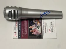 JUAN CALLEROS SIGNED PYLE HANDHELD MICROPHONE MANA FHER ALEX SERGIO JSA COA