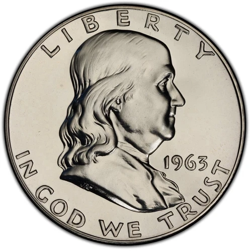 Franklin Half Dollar 1963 Proof PCGS PR 66 90% Silver Uncirculated 50c Coin