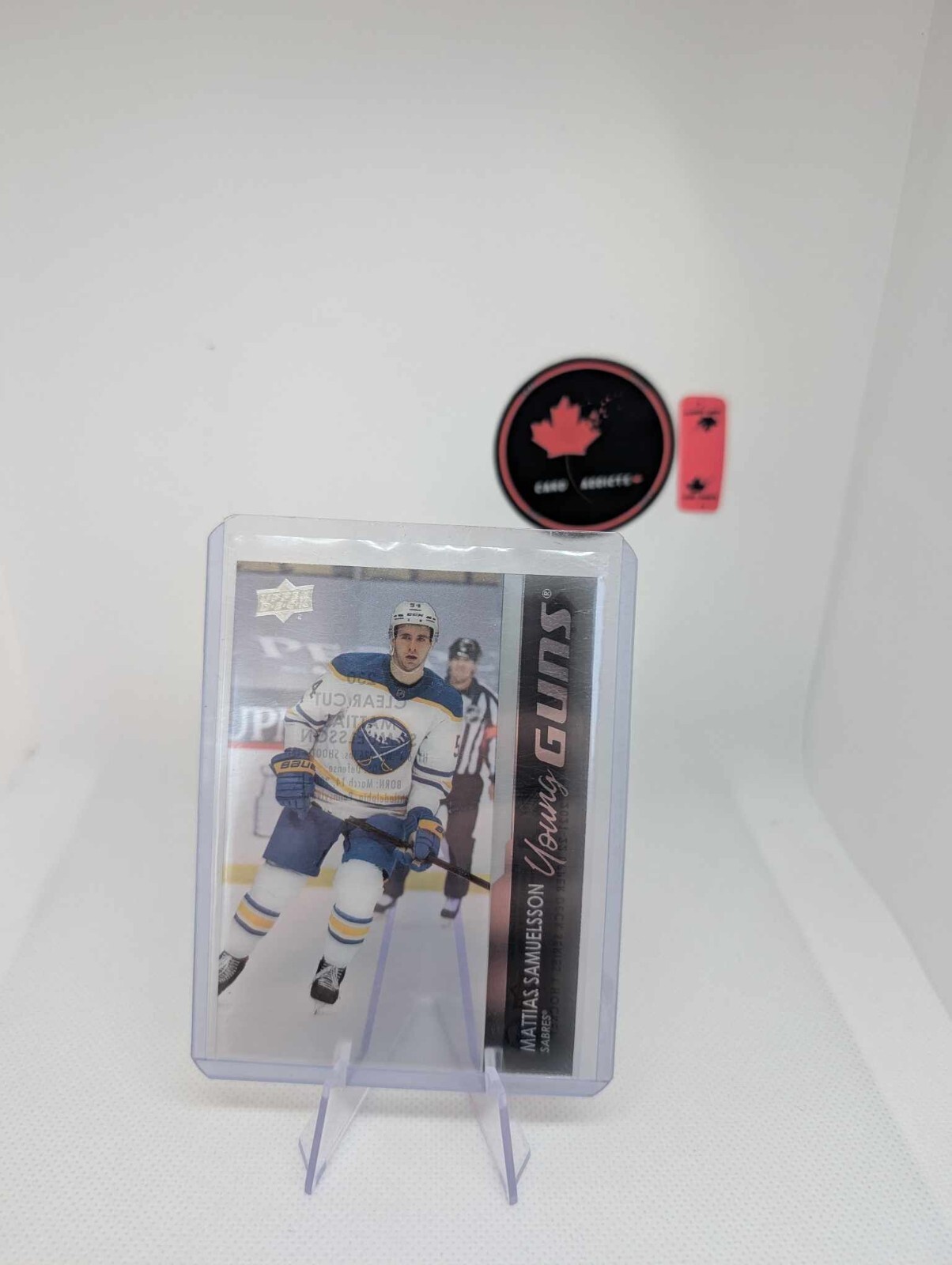 2021 Upper Deck Series 1 Young Guns Clear Cut Mattias Samuelsson #230 Rookie RC