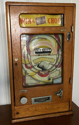 Antique Allwin AERO Chocolate Machine Ballgame 