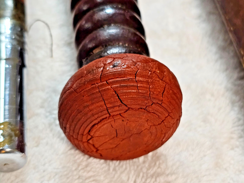 VTG 1950s Sakura Rainbow 102 Bamboo Rod Set w/ Rare Mahogany Saltwater Rod Japan - Picture 11 of 24