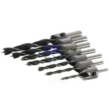 Drill Bit Wood 5 Countersink Set 3 4 5 6 7 8 10mm Carpentry Tool NEW #F22