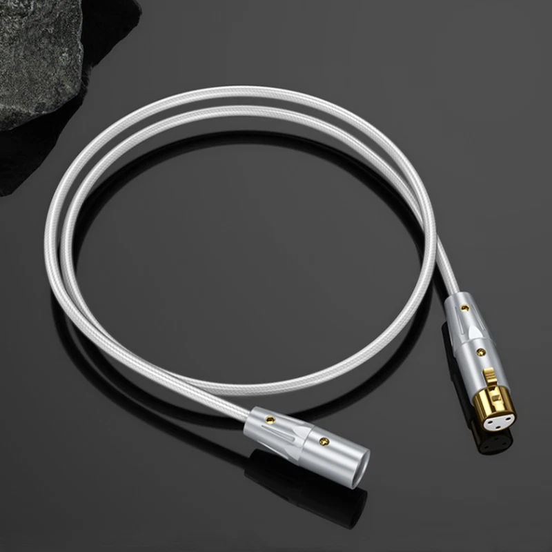 HIFI xlr Audio Cable Stereo High Purity OFC Gold Plated xlr Plug Male to Female - Image 3 of 4
