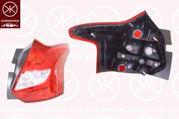 NEU RüCklicht Lampe - RH - Ohne Lampenfassung - Passt FüR Ford Focus III 10-18-image