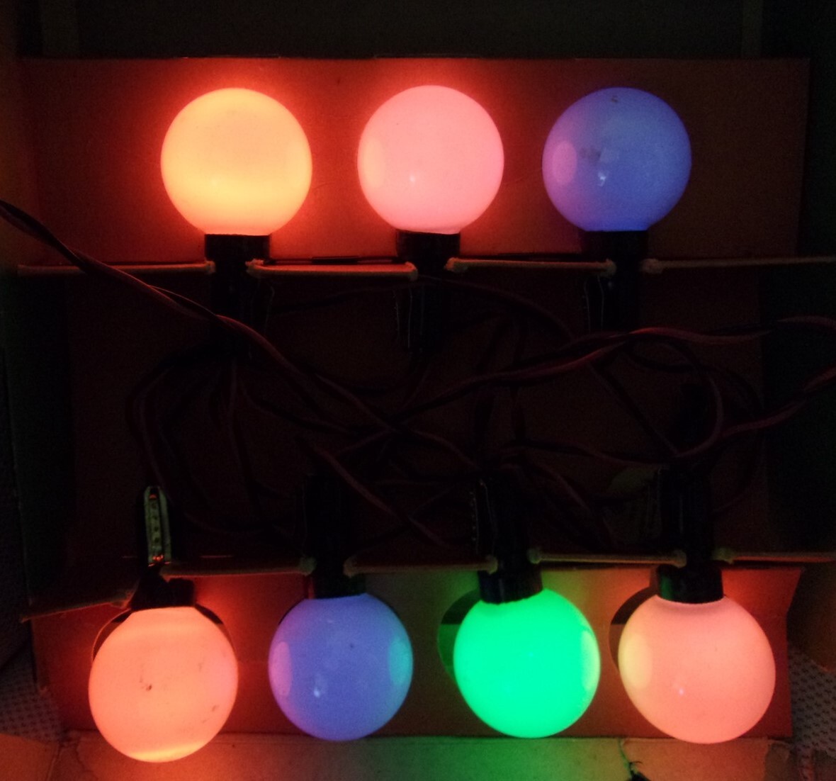 VINTAGE 1940's SevenLight Fluorescent ROYAL Sylvania Christmas Tree