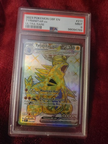 Tyranitar ex graded PSA 9 for sale on eBay