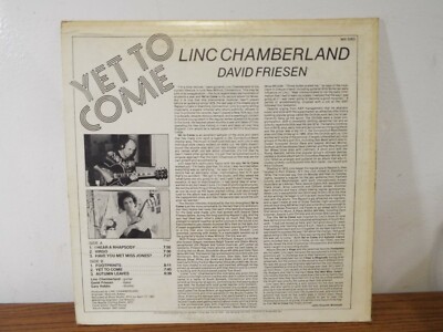 LINC CHAMBERLAND YET TO COME JAZZ 1983 PROMO WLP VINYL ALBUM | eBay