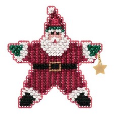 Star Santa 2011 Beaded Ornament Kit Mill Hill 2011 Winter Holiday