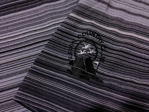 ANTIGUA GOLF Performance Polo Shirt Eaton Country Club Gray Striped Medium M New - Picture 5 of 9