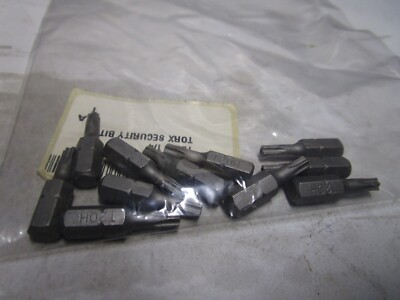 1/4'' Hex T-20 6-Lobe Security Bit QTY 11
