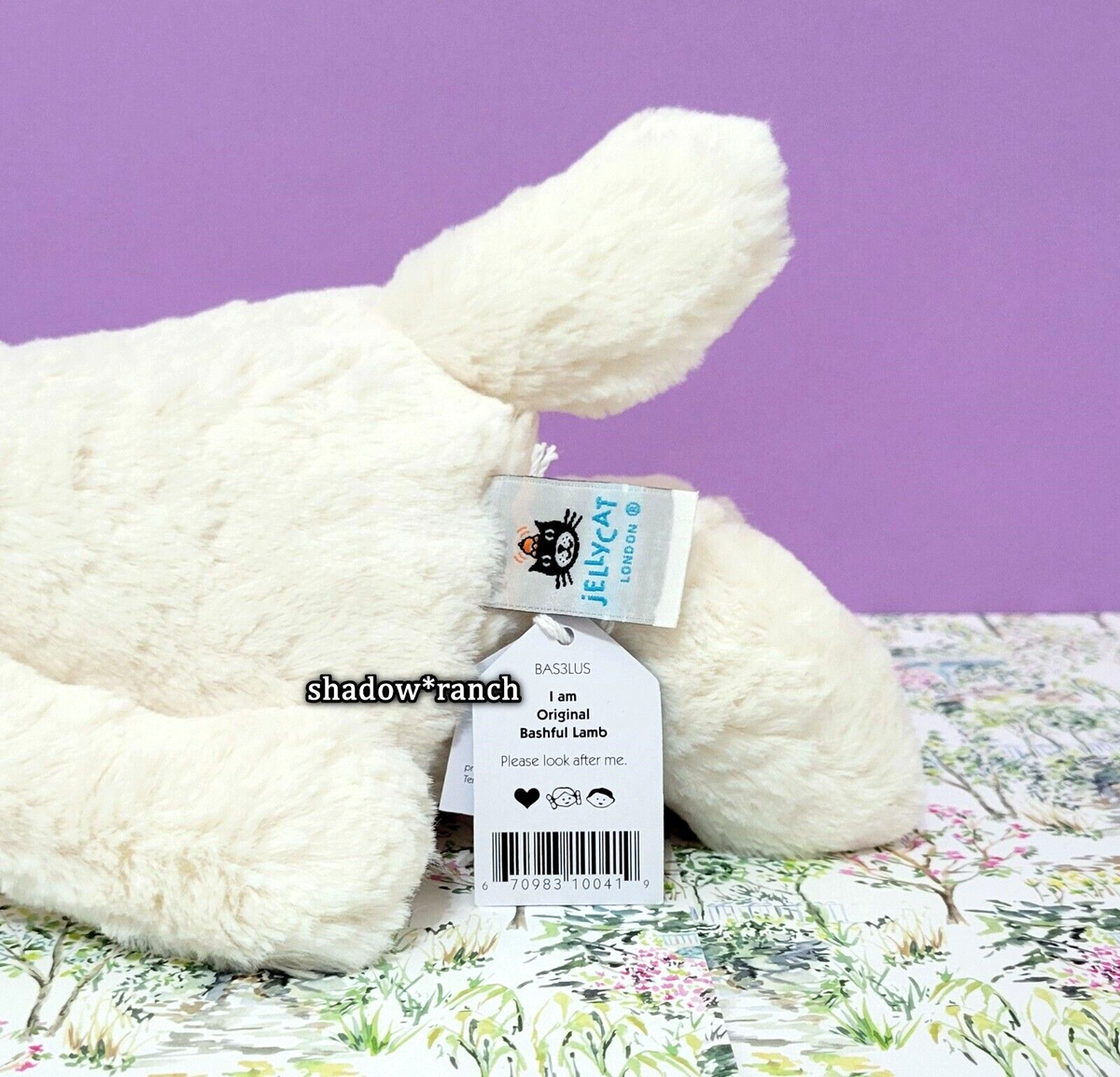 Jellycat Bashful Lamb Stuffed Animal Medium 12 Inches for sale