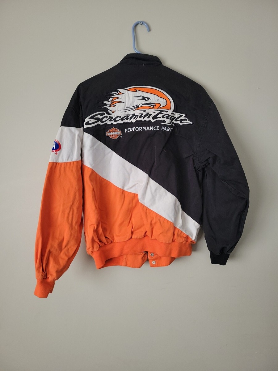 Vintage Harley Davidson Screaming Eagle Racing Jacket NHRA Nascar