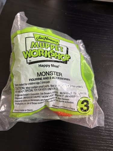 Monster Jim Henson Muppet Workshop Toy McDonalds Happy Meal Toy #3 Vtg 90s 1994 - Bild 1 von 2