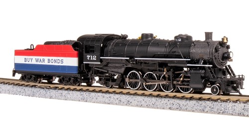 Locomotora de vapor Broadway Limited 7865 N War Bonds Billboard USRA Light Mikado | Zustand: New