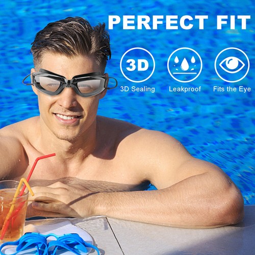 2Stk Taucherbrille Schwimmbrille UV-Schutz Anti-Beschlag für Erwachsene Unisex - Bild 7 von 12